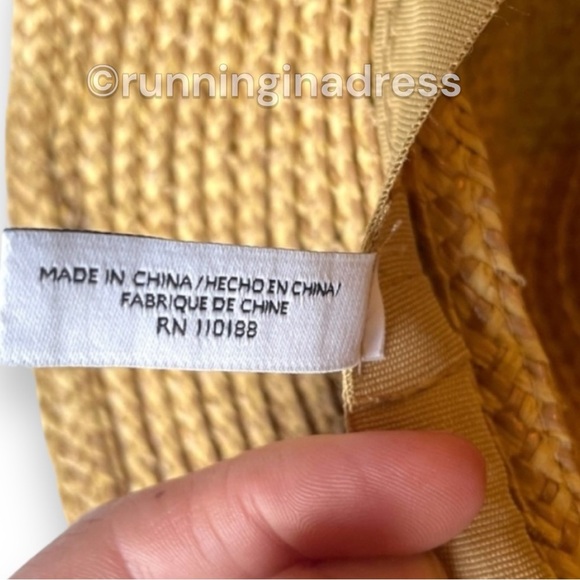 Nine West Packable Wire Brim Straw Sun Hat - Picture 9 of 10